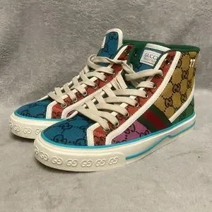 Gucci Shoes Gucci Tennis 977 Gg Multicolor Hightop Sneakers